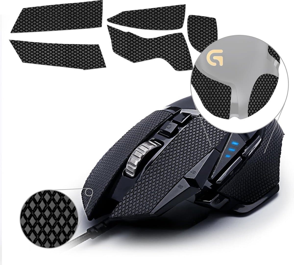 Antislip Muis Grip Tape voor Gaming Muis - Zweetabsorberend & Dun (0.5mm)