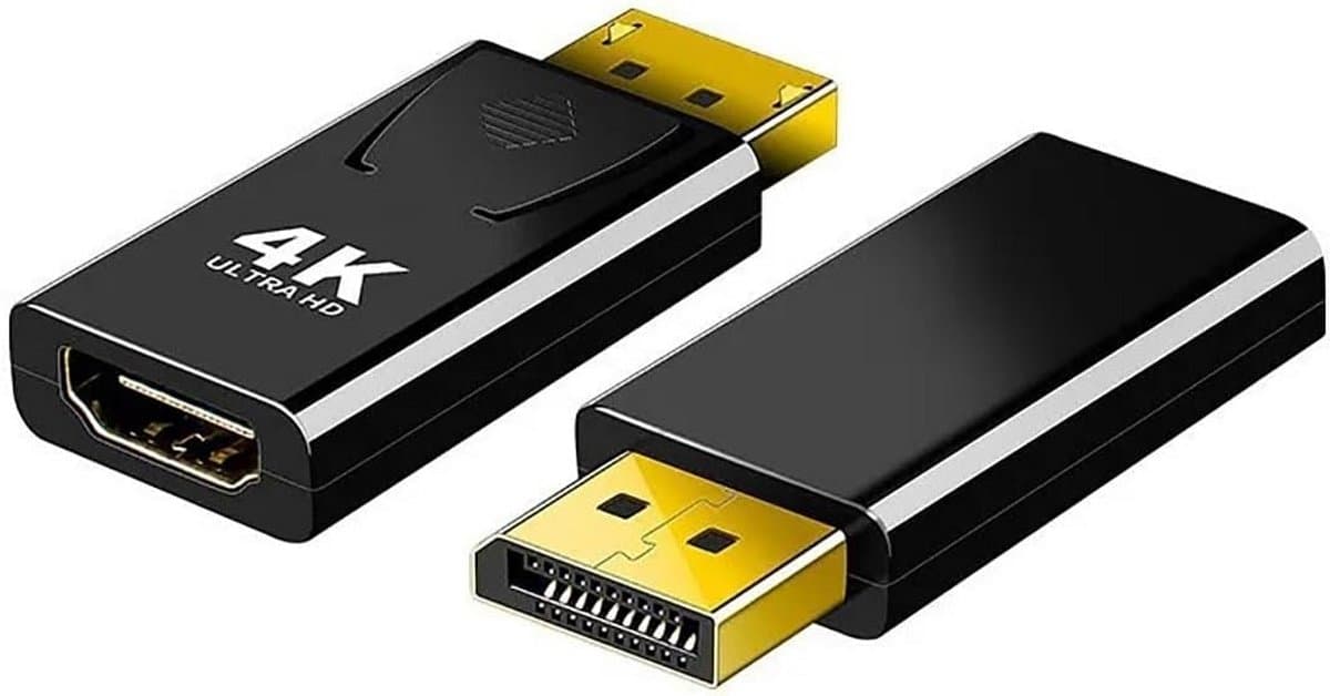 DisplayPort naar HDMI Adapter 4K - 2 Stuks - Converter voor PC, TV, Monitor en Projector