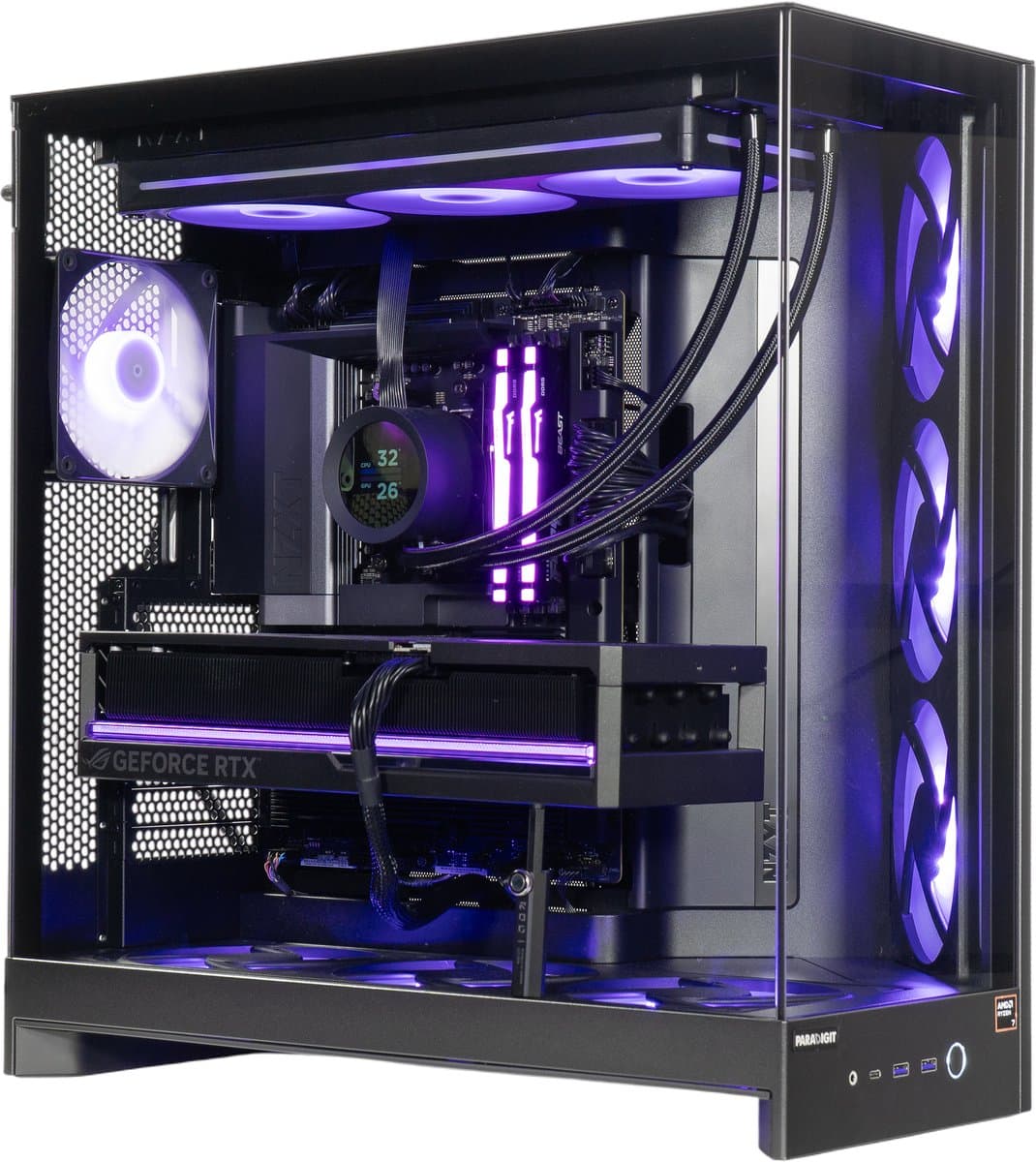 Midnight Apex - AMD® Ryzen R7 9800X3D (Ryzen 9000 series) - 32GB DDR5 RAM - 2TB M.2 SSD - RTX 5080 16GB - Windows 11 Home