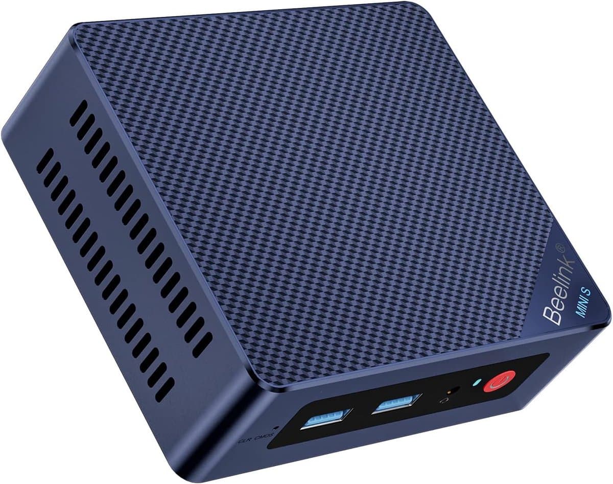 Beelink Mini-PC,Mini S13 Mini-Computer Intel Twin Lake N150 (tot 3.6GHz),Bureaubladcomputer met 16GB DDR4 RAM en 1TB PCIe3.0 SSD,Kleine PC met 4K UHD Dubbele HDMI/Wifi6/BT5.2 voor Kantoor/Huis/HTPC/W11 Home