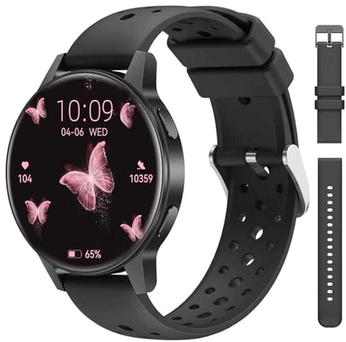 Smartwatch voor dames met hartslagmeting, menstruatiecyclus-tracking en 120 sportmodi