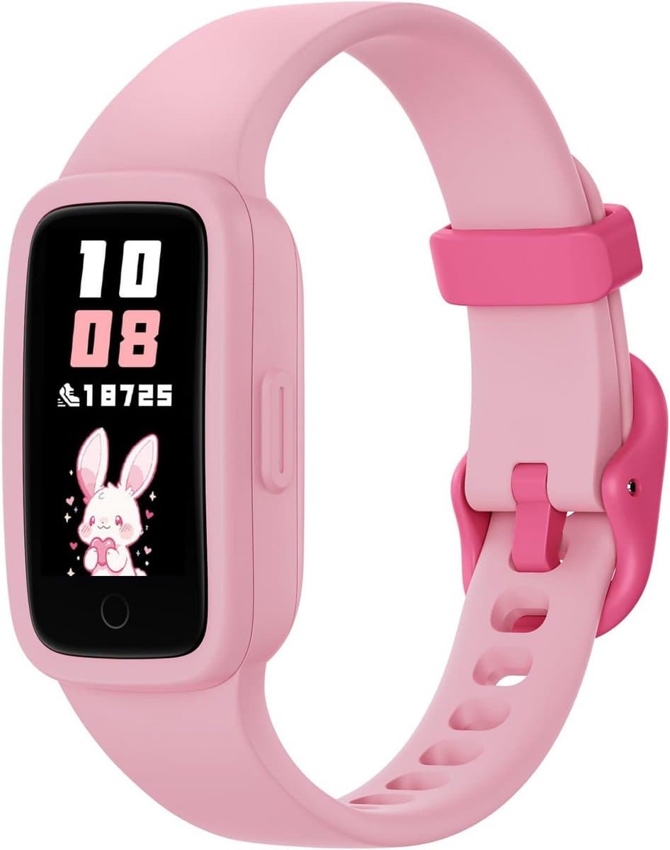 Fitness Tracker met Hartslagmeter - Waterdicht & Zonder App - Stappenteller en Calorieën Tellen - Kleurendisplay