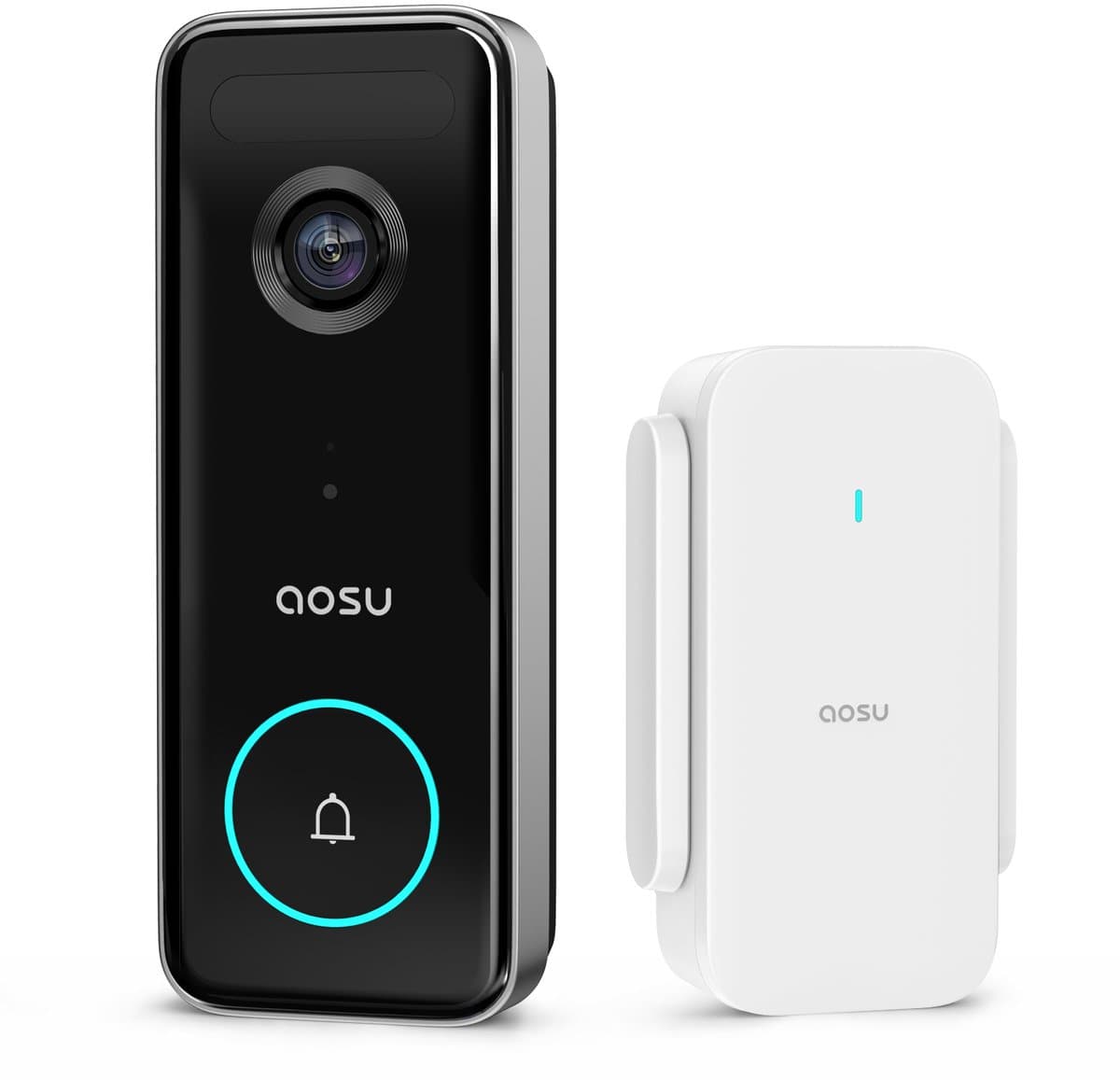 AOSU Video Doorbell Ultra - 5MP HD Video Deurbel met AOSUBase - 3 Bewegingsdetectie - Google & Alexa