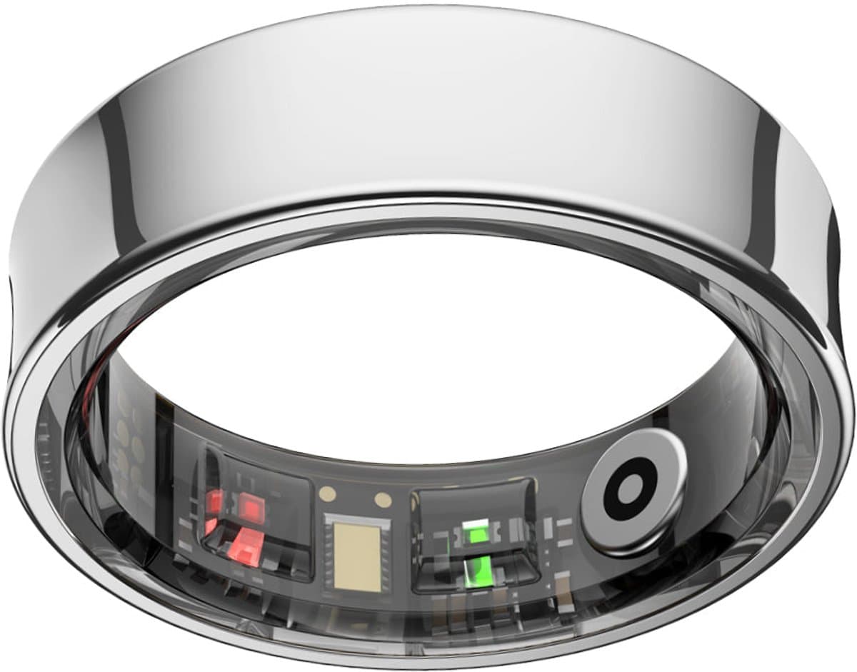 NOLATR Smart Ring LUX – Zonder Abonnement – Activity Tracker Ring – Hartslag, Slaap & Stappen – 5-7 Dagen Batterij – Zilver – Maat 11