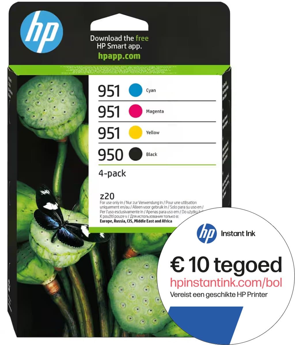 HP 950 & 951 - Inktcartridge - Origineel - Kleur & Zwart + Instant Ink tegoed