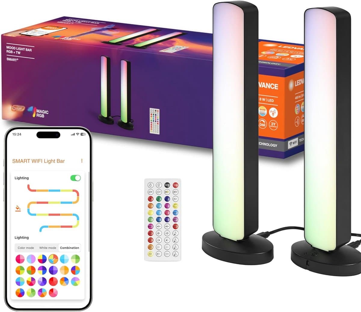 Slimme WiFi LED Vloerlamp met Instelbare Kleuren en Muziekritme