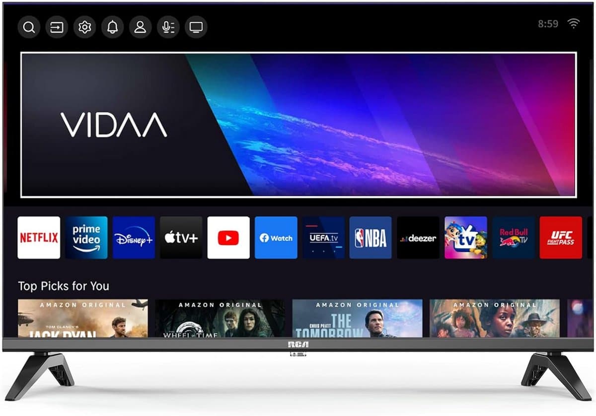 32 Inch Smart TV met VIDAA OS, WiFi en Triple Tuner (DVB-T/T2/C/S2)