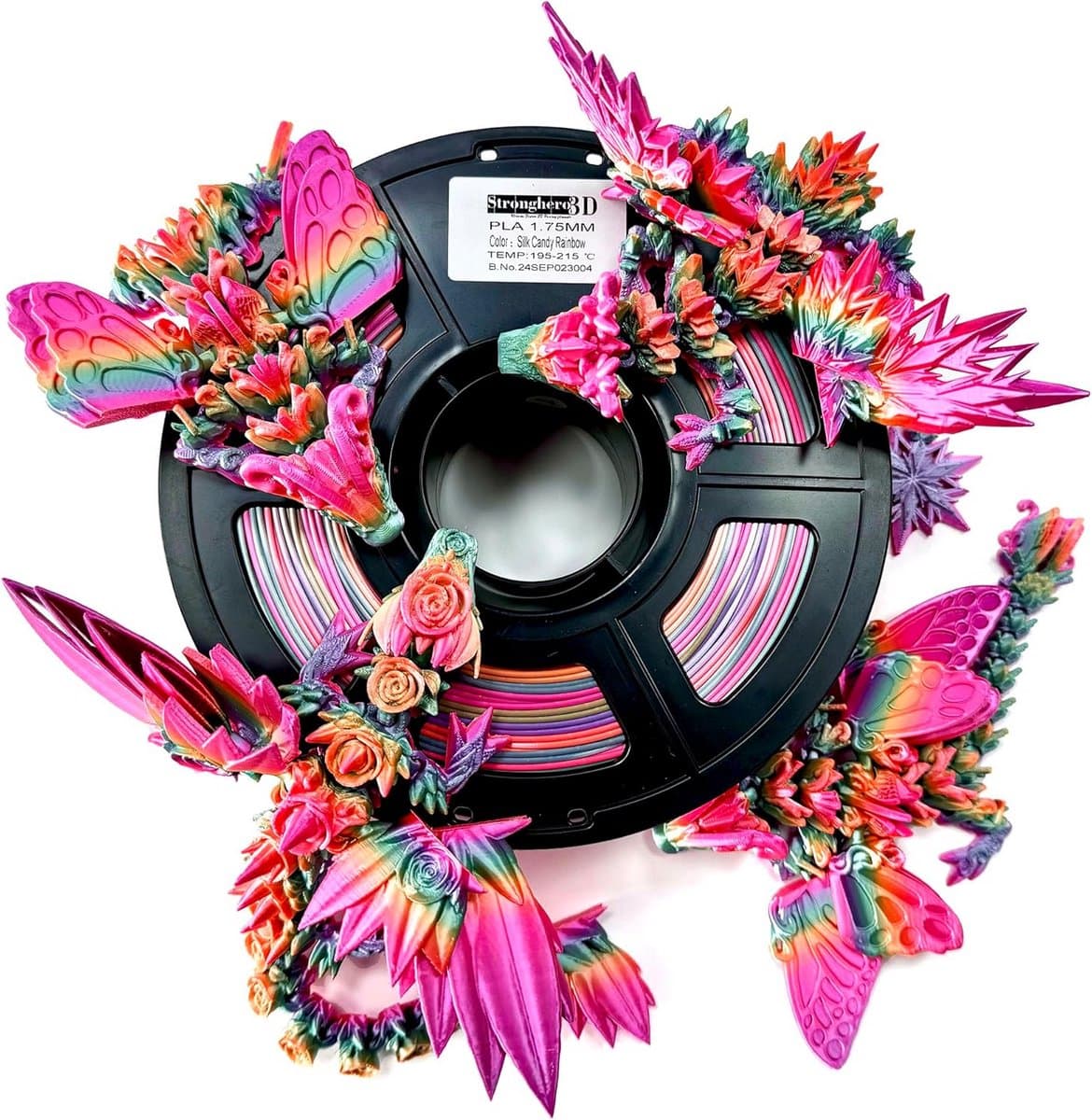 Regenboog 3D-printerfilament 1,75 mm – Meer kleur, 1 kg