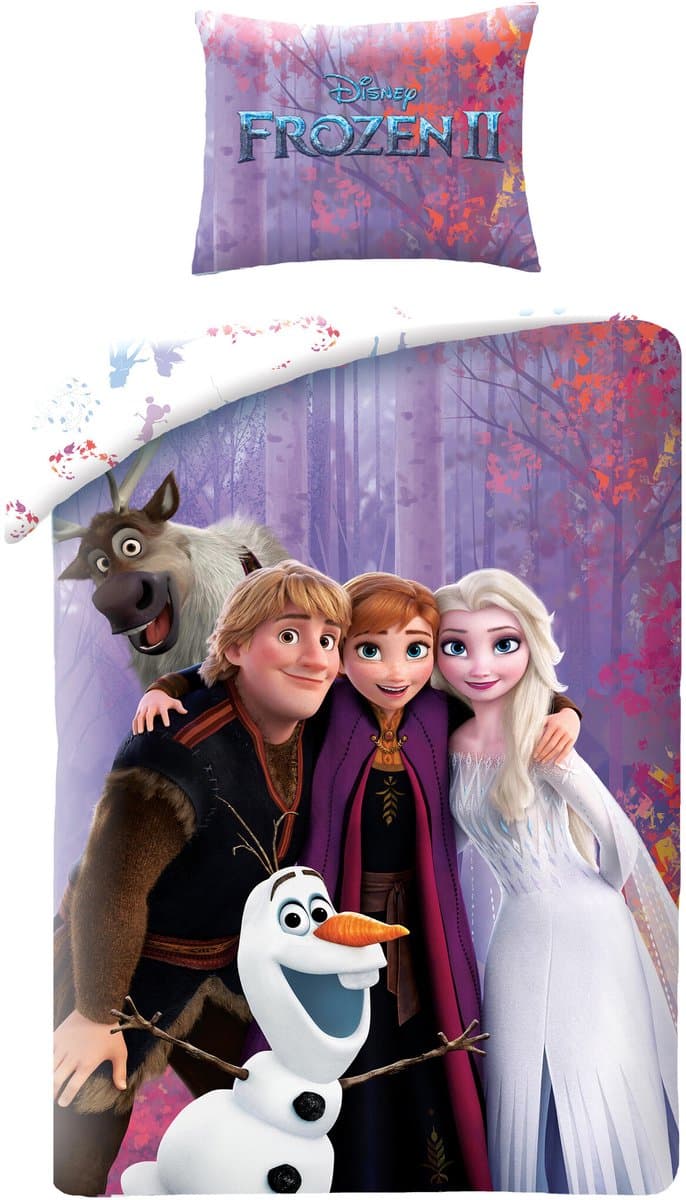 Frozen Dekbedovertrek Family - 140 x 200 cm - Katoen - 70 x 90 cm