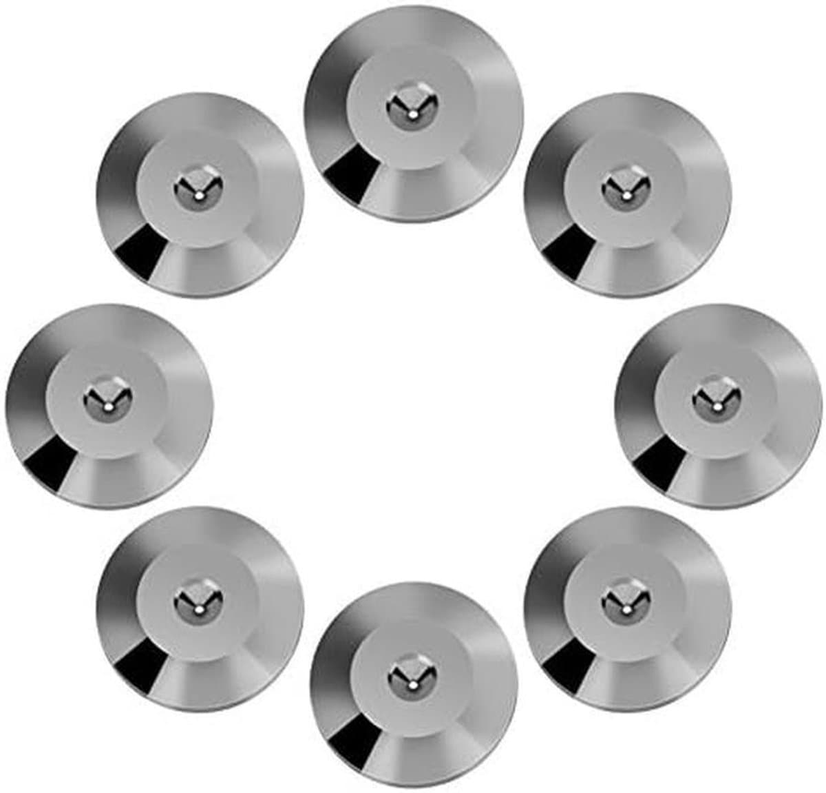 8x Universele Luidspreker Sluitringen/Isolatie Voetjes voor Spikes - Schokdempend Koper