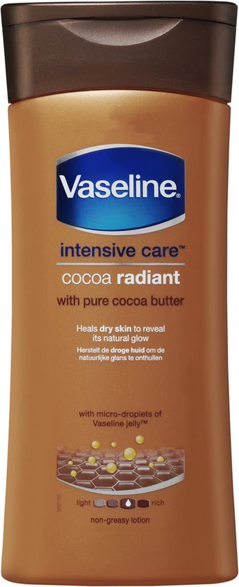 VASELINE 200ML BODY LOTION CACAO STRALING