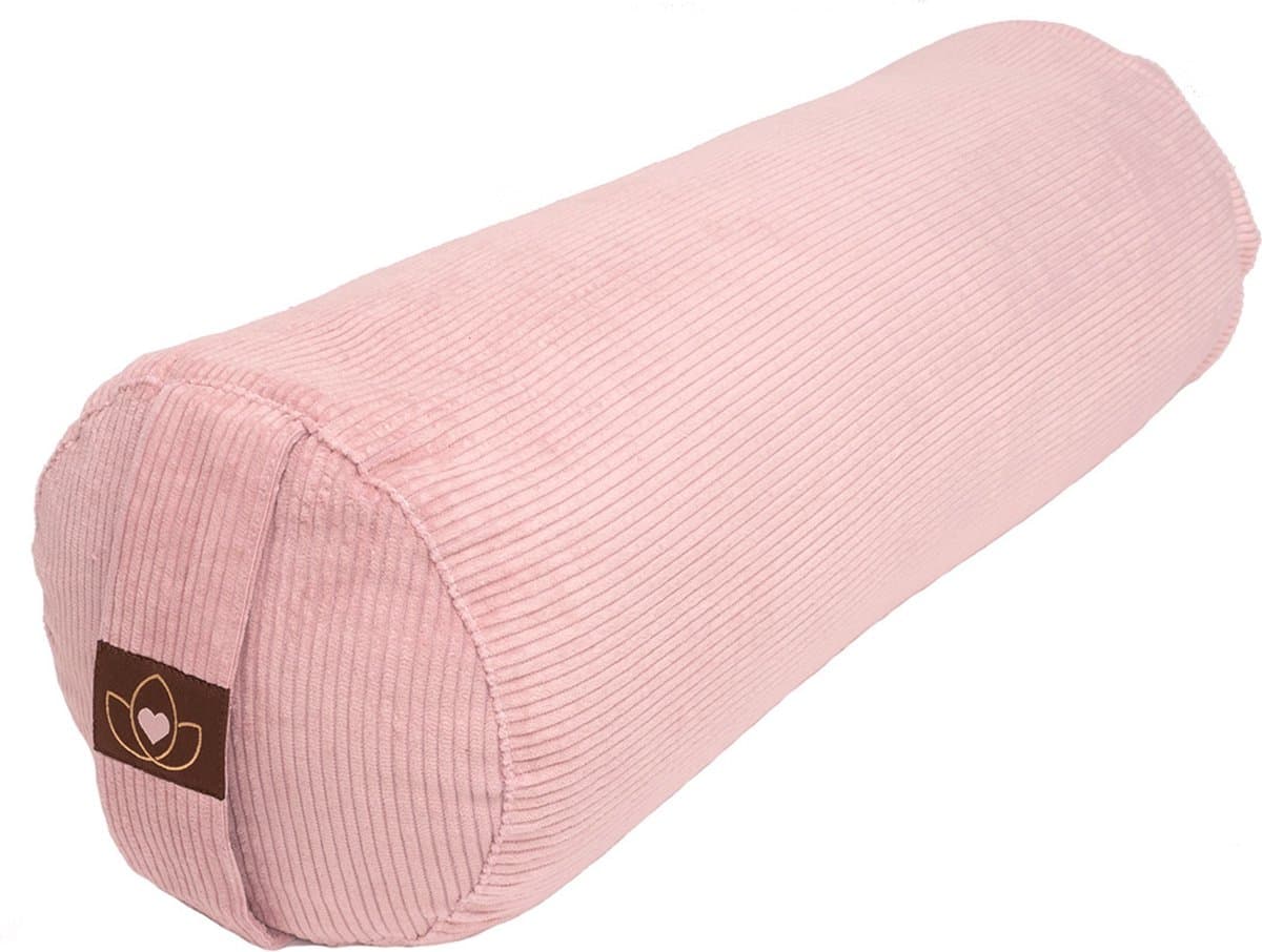 Yoga bolster eco rib oudroze rond - Lotus