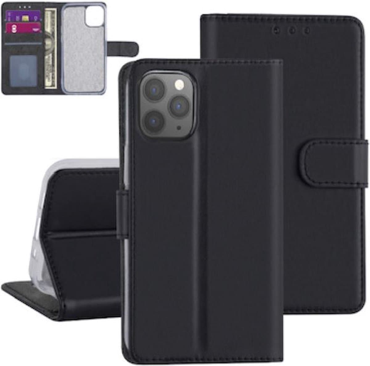 Top bookcase voor iPhone 12 pro max zwart