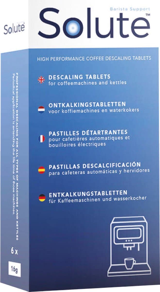 Solute - Ontkalkingstabletten - koffiemachines en waterkokers