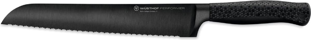 Wüsthof Performer Broodmes - 23 cm, Zwart Damaststaal
