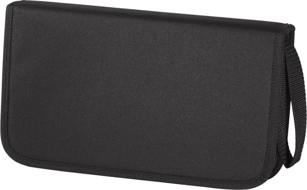 Hama Nylon wallet voor 64 CD/DVD/Blue-ray zwart