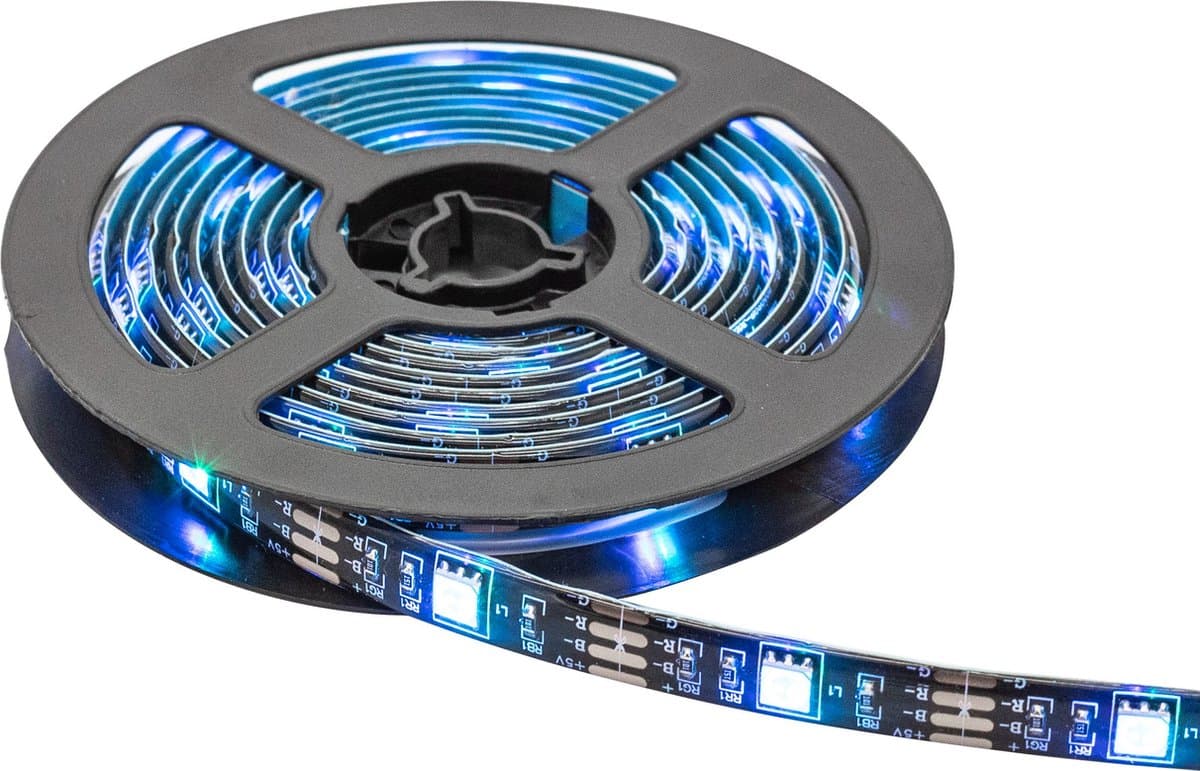 Soundlogic Smart LED strips - 2 meter - Wit en RGB kleuren - Zelfklevend - Smartphone app