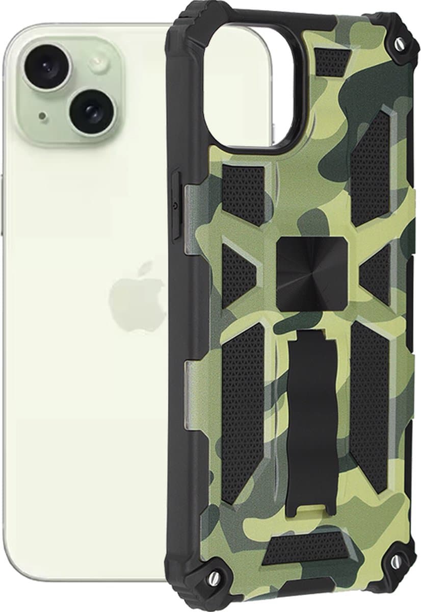 Techsuit Blazor Back Cover voor Apple iPhone 15 Plus - Groen