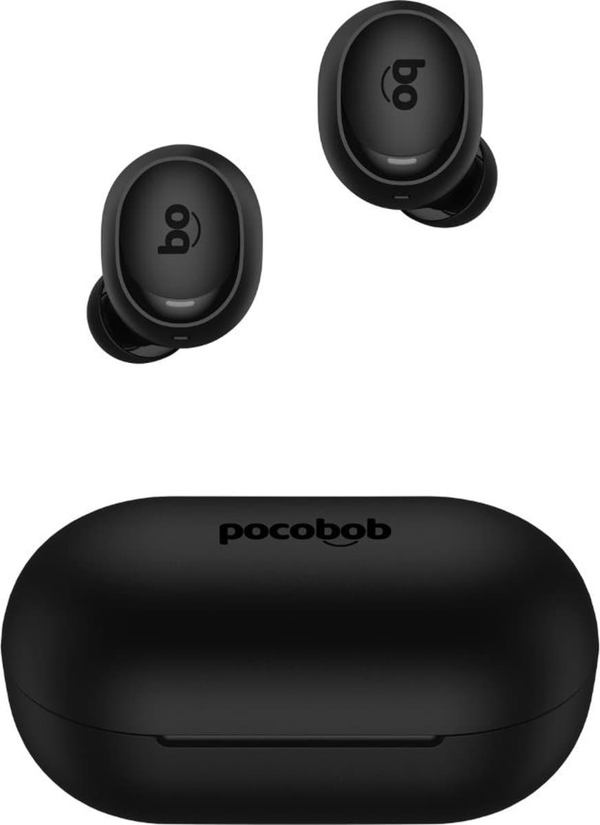 pocobob® TO draadloze oordopjes - Zwart - in ear oortjes - bluetooth oordopjes - Met pocobob APP voor je smartphone
