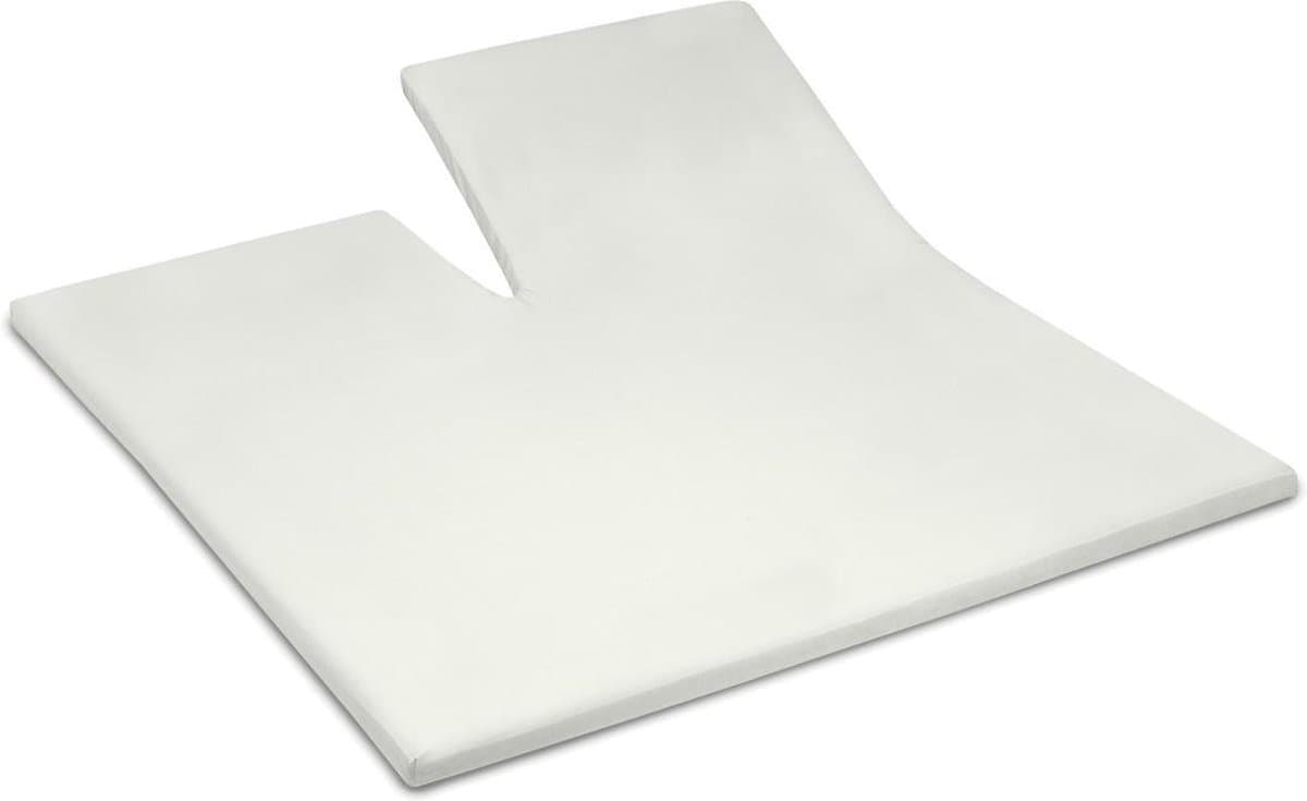 Cinderella - Weekend - Topper hoeslaken met split - 180x200 cm - tot 15 cm matrashoogte - 100% Katoen - Ivoor