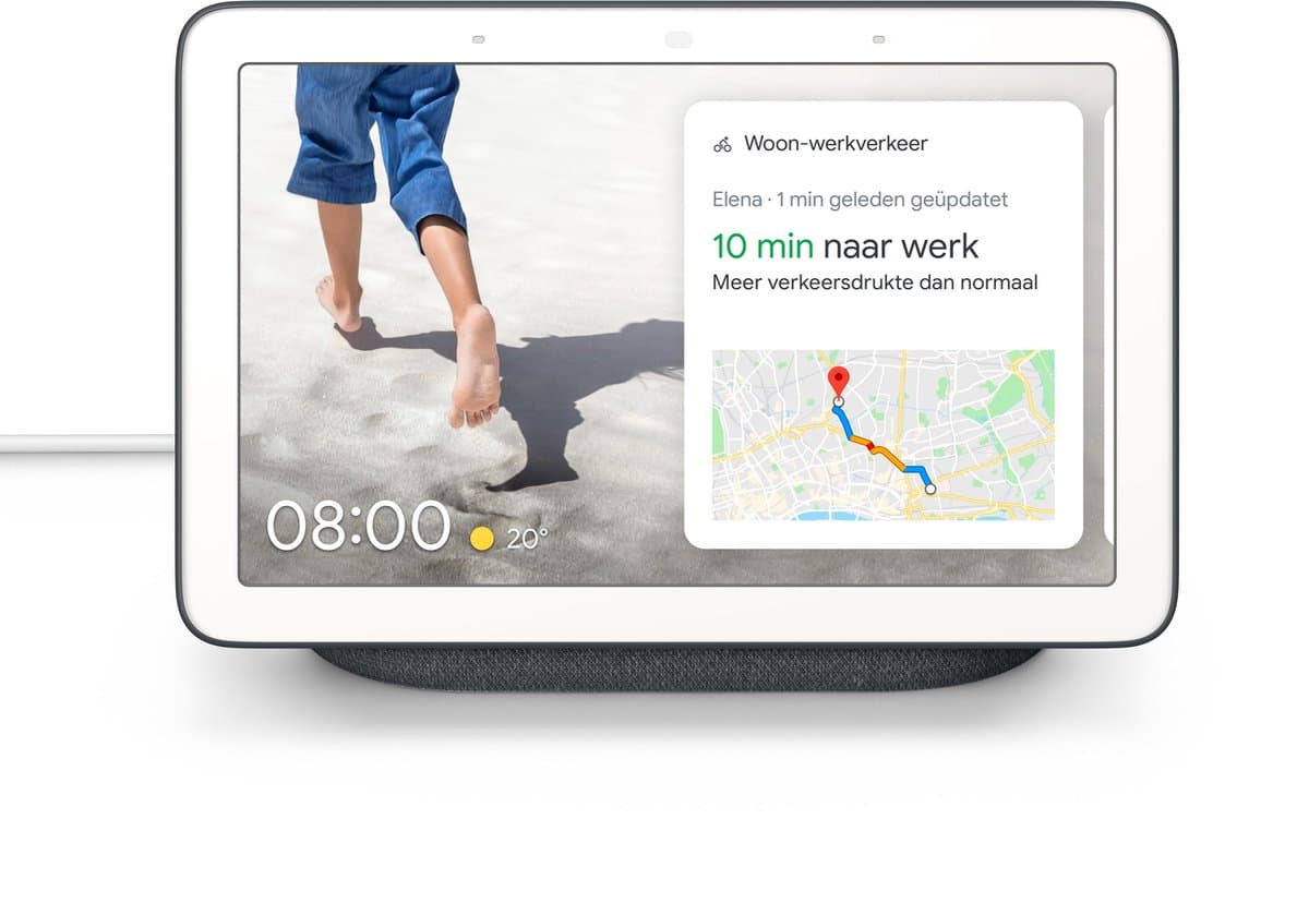 Google Nest Hub (1e gen) - Smart Speaker met scherm - Nederlandstalig - Antraciet