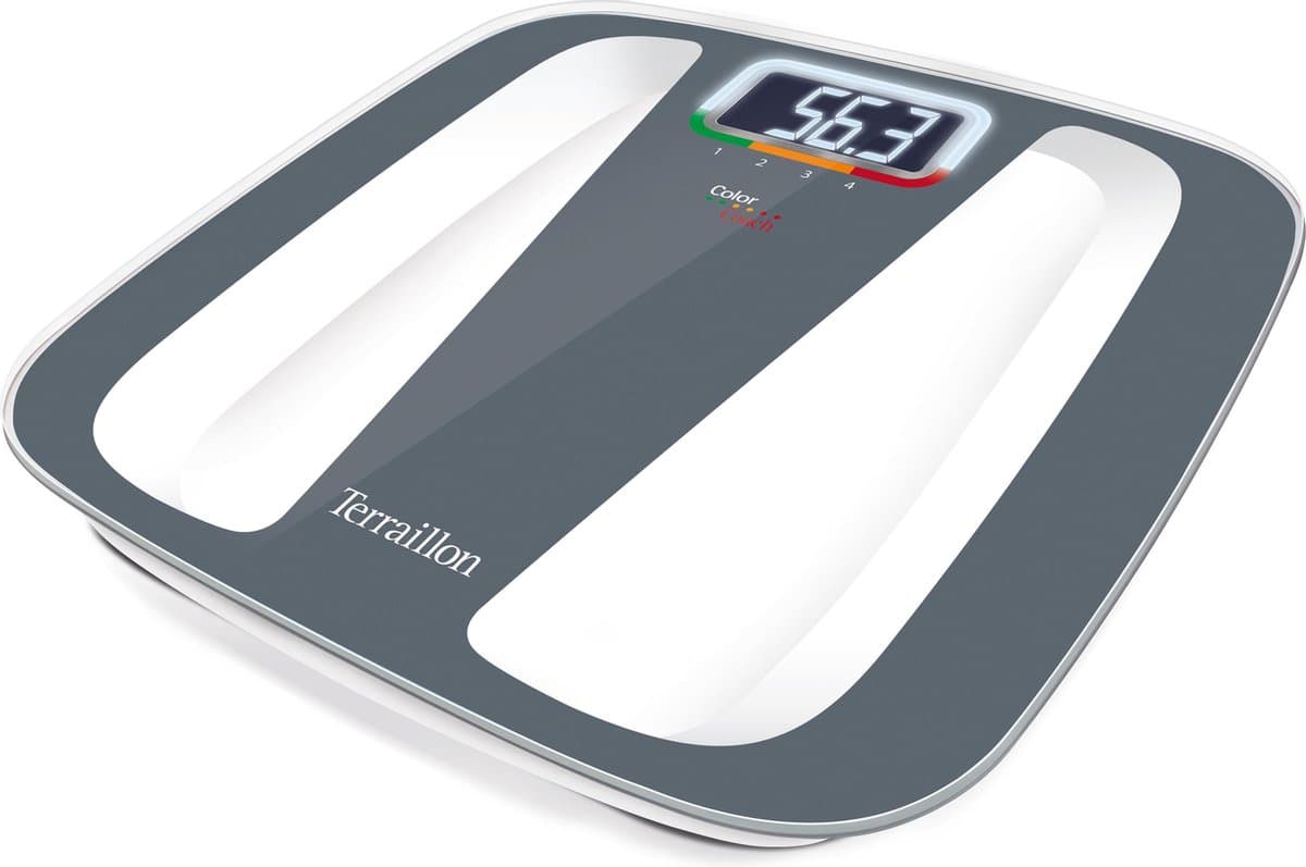 Terraillon Color Coach Quattro weegschaal - bewaakt gewicht en gewichtsverschil tussen 2 metingen