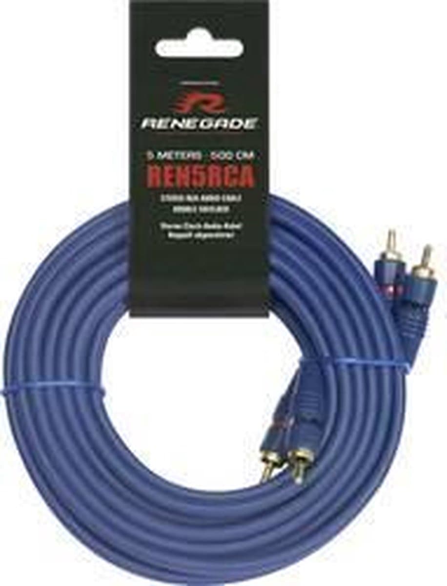 Renegade Ren5RCA Cinch-kabel 5.00 m [2x Cinch-stekker - 2x Cinch-stekker]