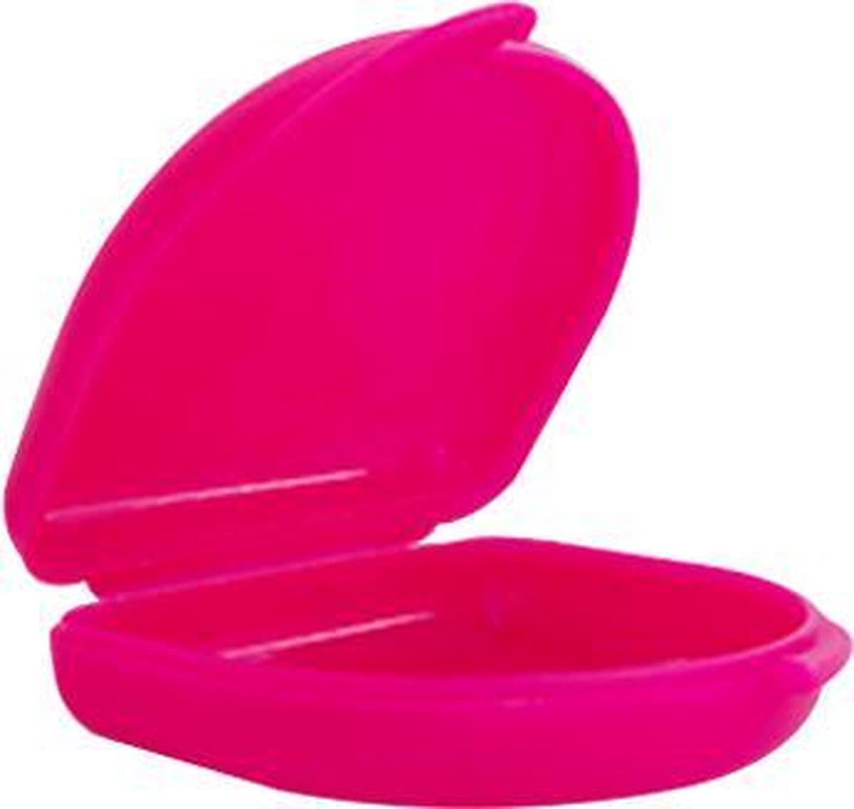 Gebitsbakje - Beugelbakje voor Protheses, Beugels, Bitjes - Roze - Small