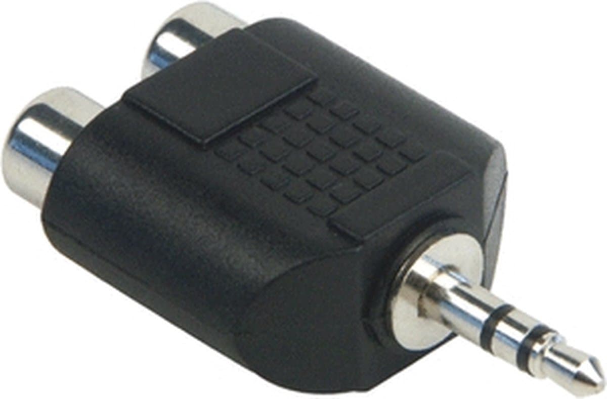 Schwaiger KHA4090 533 tussenstuk voor kabels 3,5 RCA + RCA Zwart