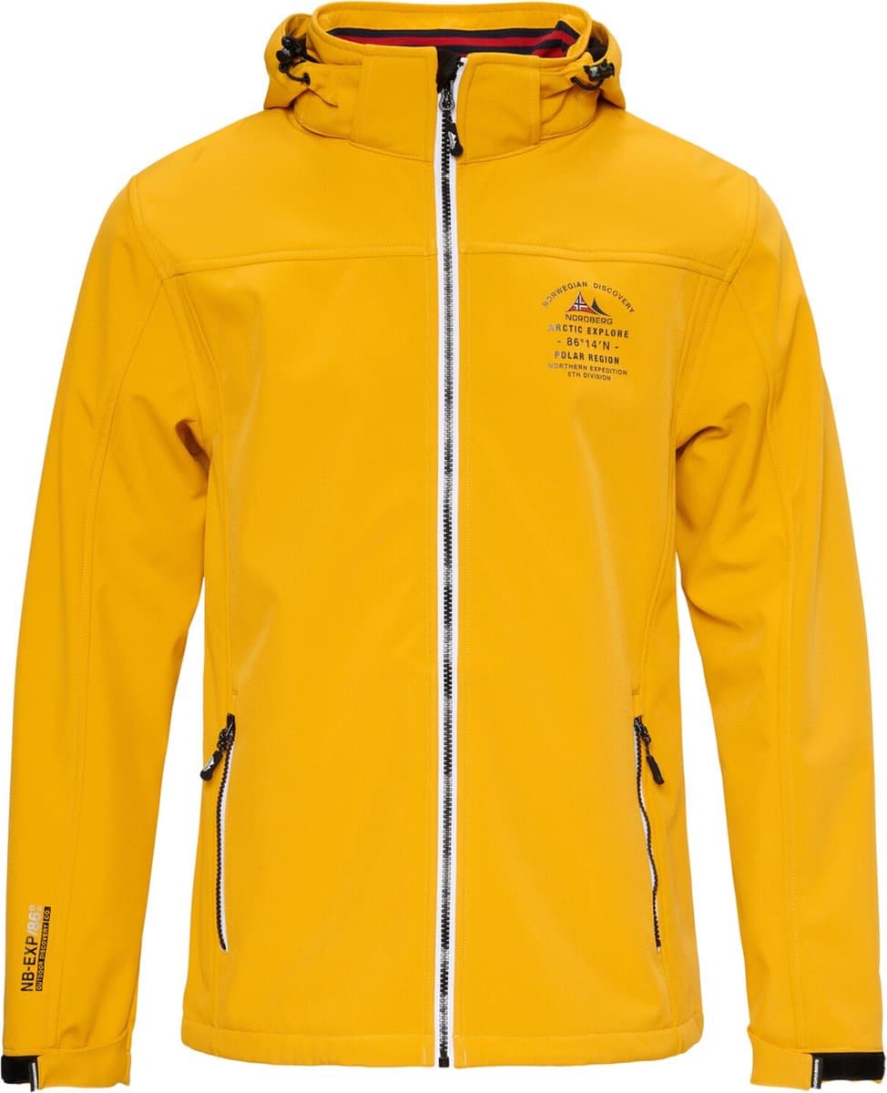 Nordberg Trond - Softshell Outdoor Zomerjas Heren - Geel - Maat XXL