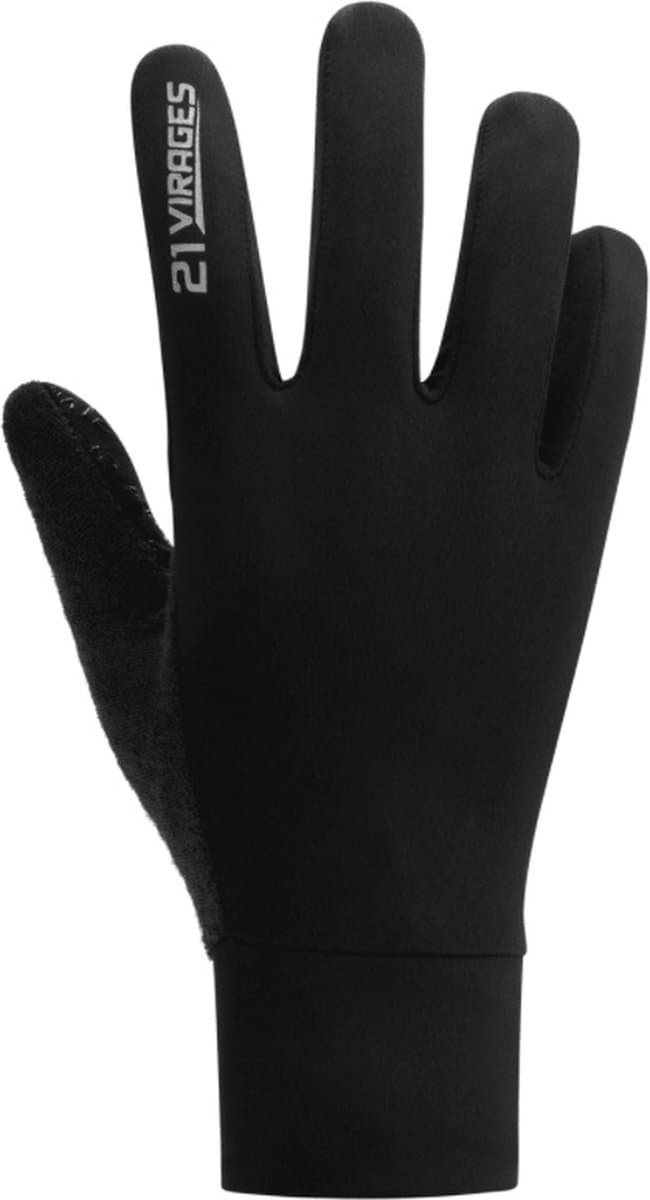 21Virages fietshandschoenen volledige vingers AllSeason unisex Zwart-S