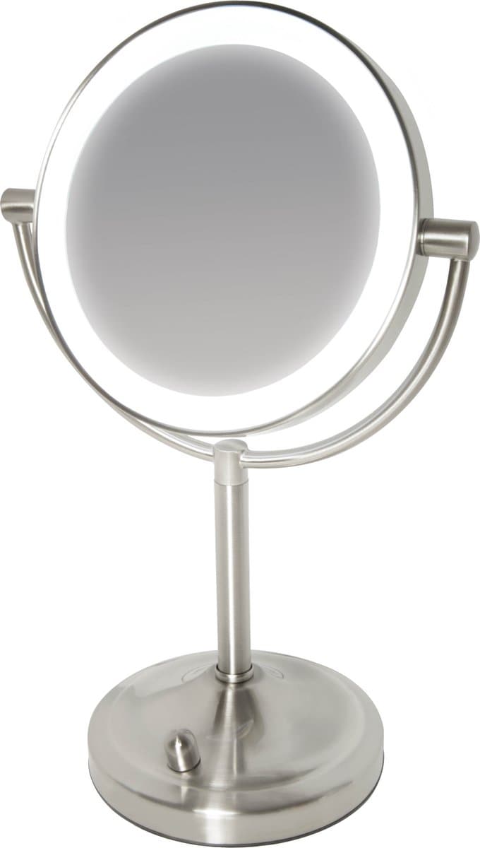 HoMedics MIR8150 Dubbelzijdige Make Up Spiegel met Verlichting - Vrijstaand