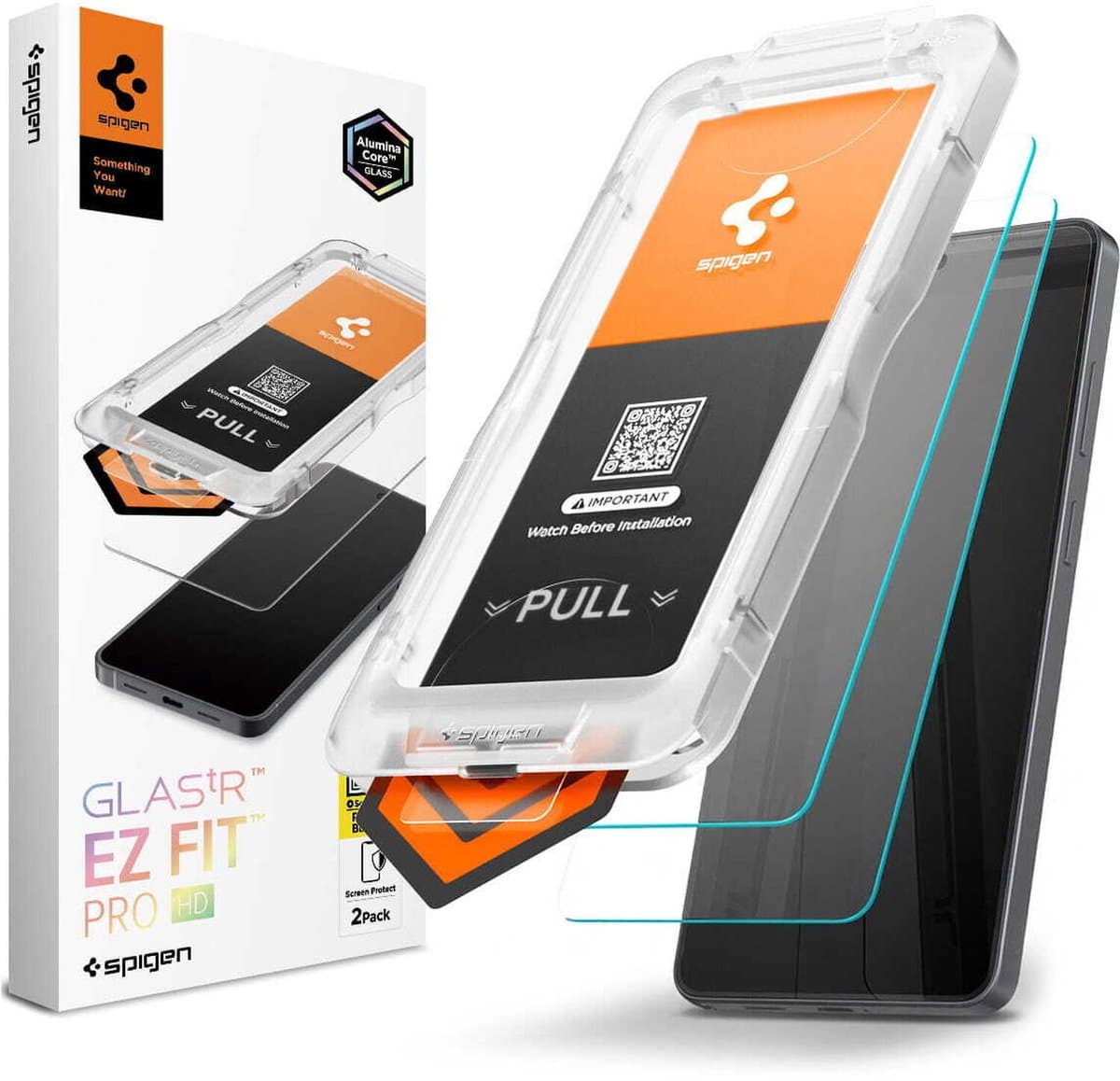 Spigen Screenprotector geschikt voor Samsung Galaxy S26 Ultra - Tempered Glas met Montage 2 stuks - Transparant