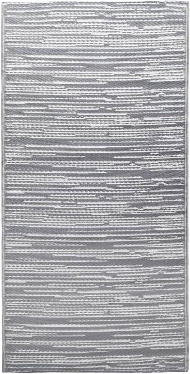 Buitentapijt - Terrastapijt Balkontapijt - Buitenruimte Verfraaien - Dubbelzijdig Jacquard Patroon - 190x290 cm - Grijs