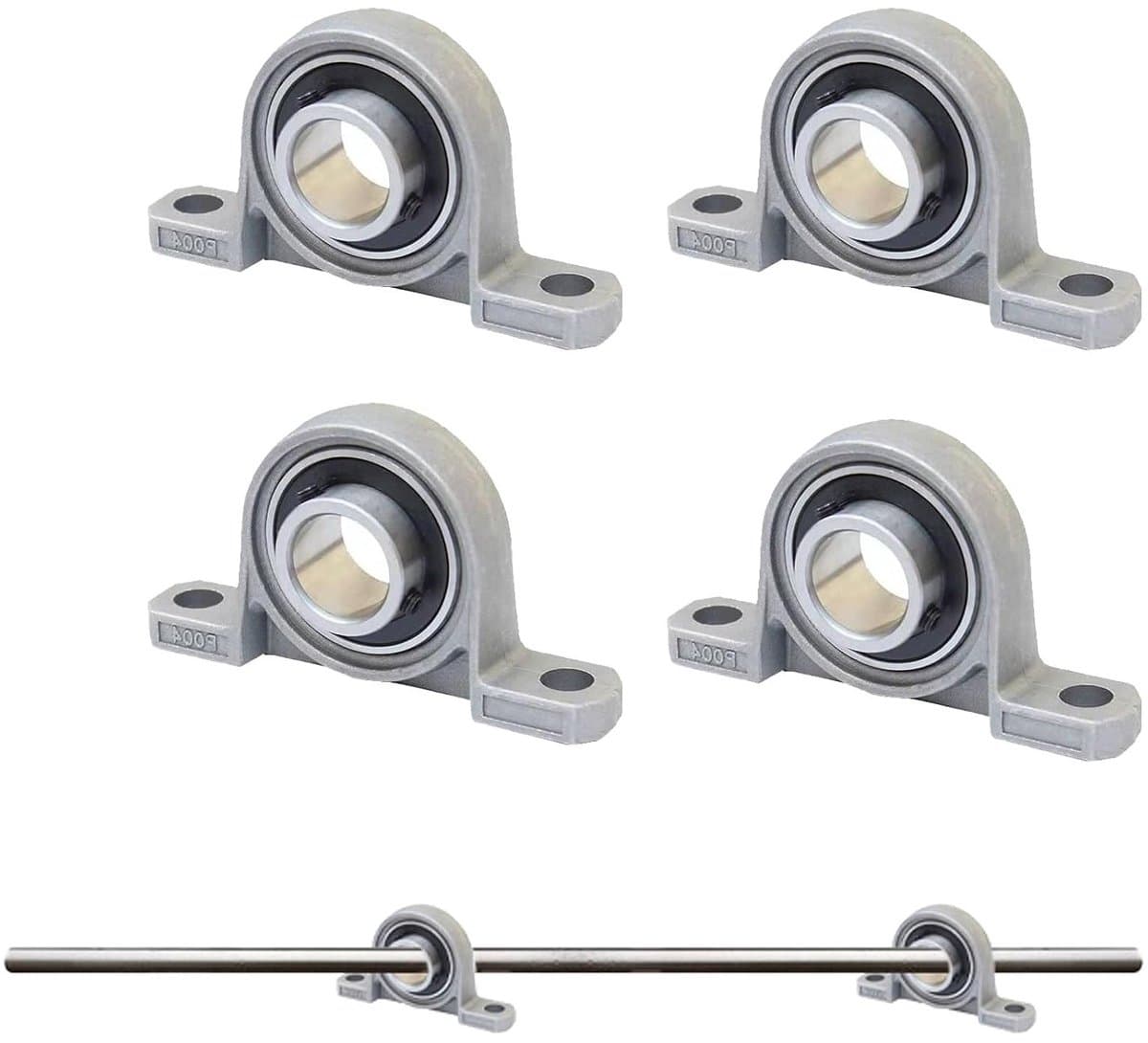 Set van 4 kogellagers met 10 mm binnendiameter voor landmachines, 3D-printers en industriële toepassingen