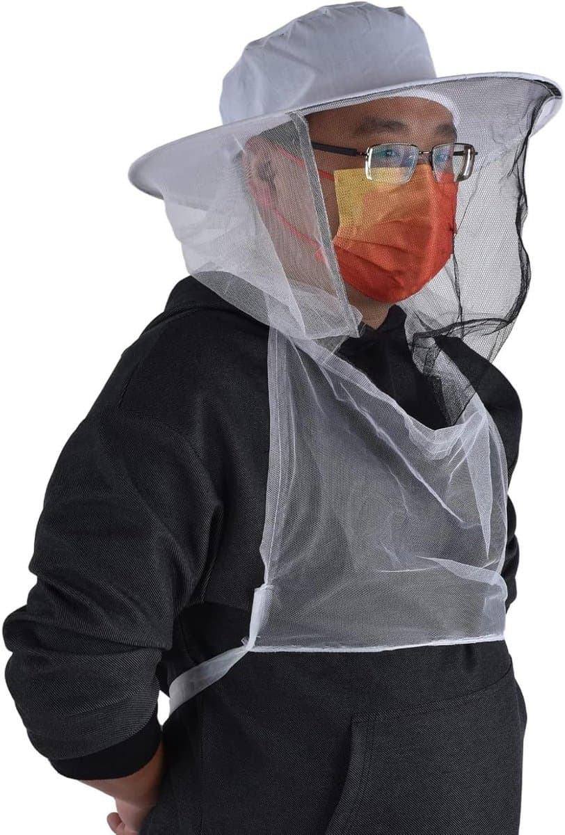 Beschermende Hoeden - Imker Hoeden - Insecten Weren - Ademende Mesh - 2 Stuks - Wit