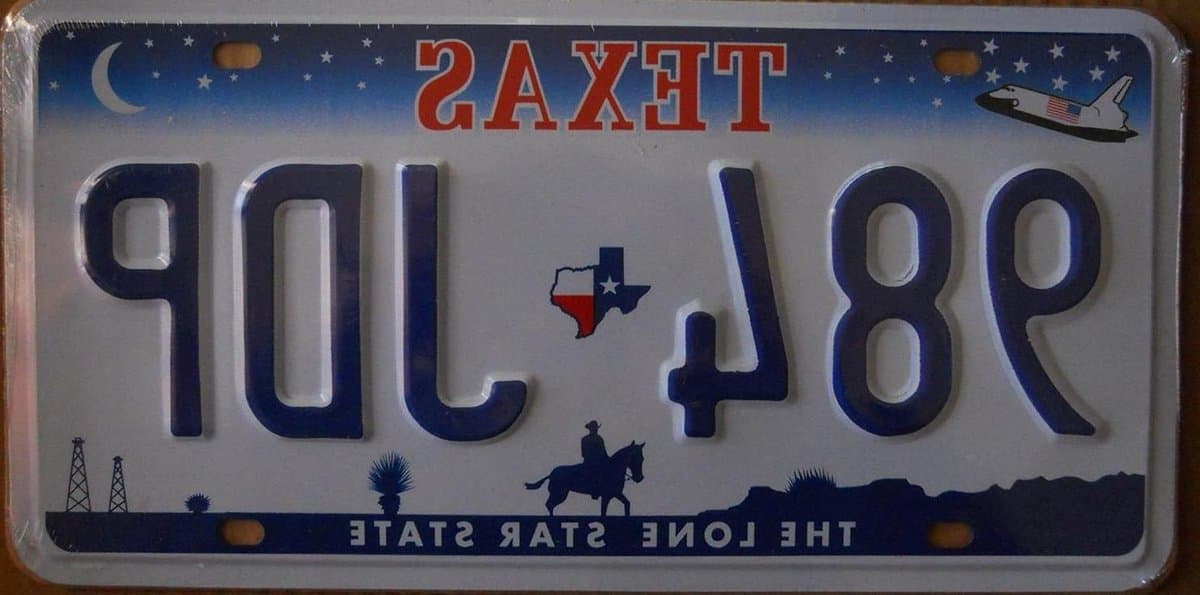 Amerikaans Kenteken - Replica Plaat - Decoratie Auto - Nieuwe Staat - 31 x 16 cm - Zilver
