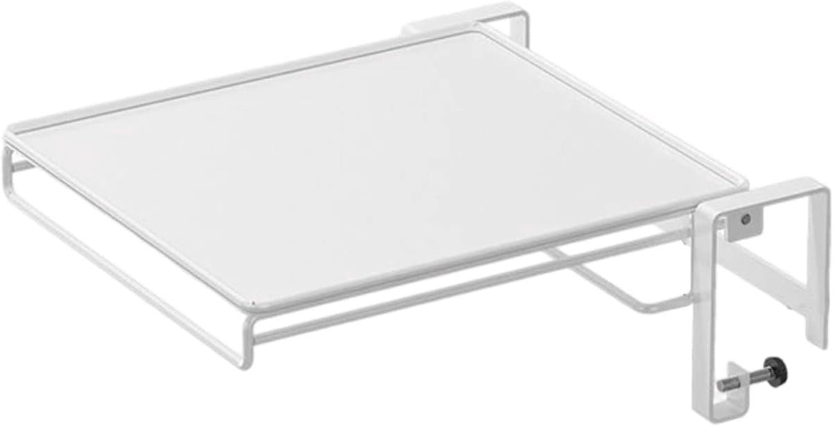 Inklapbare Wandtafel - Zwevende Werkbank - Ruimte Besparen - Vrije Toegang Kast - 30B x 12D cm - Wit