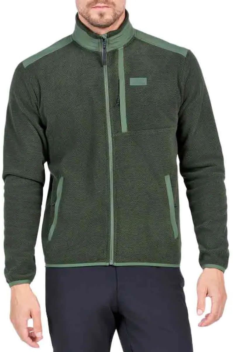 +8000 Bimbo Fleece Met Volledige Rits Groen 2XL Man