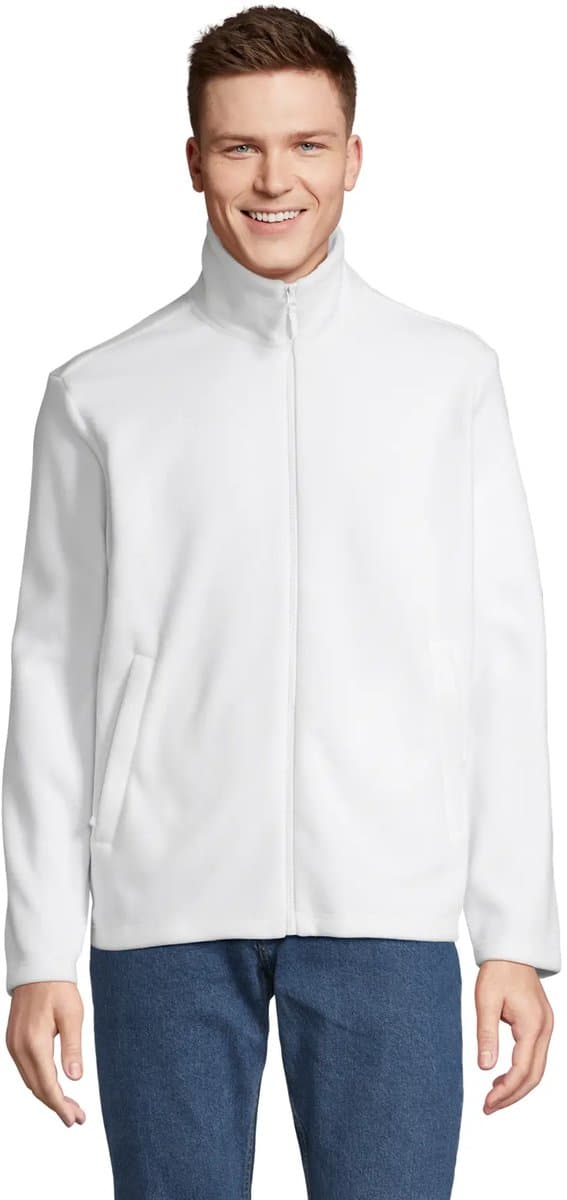 SOL'S Unisex Microfleece Full-Zip Jacket Nitro L04759 - White - 4XL