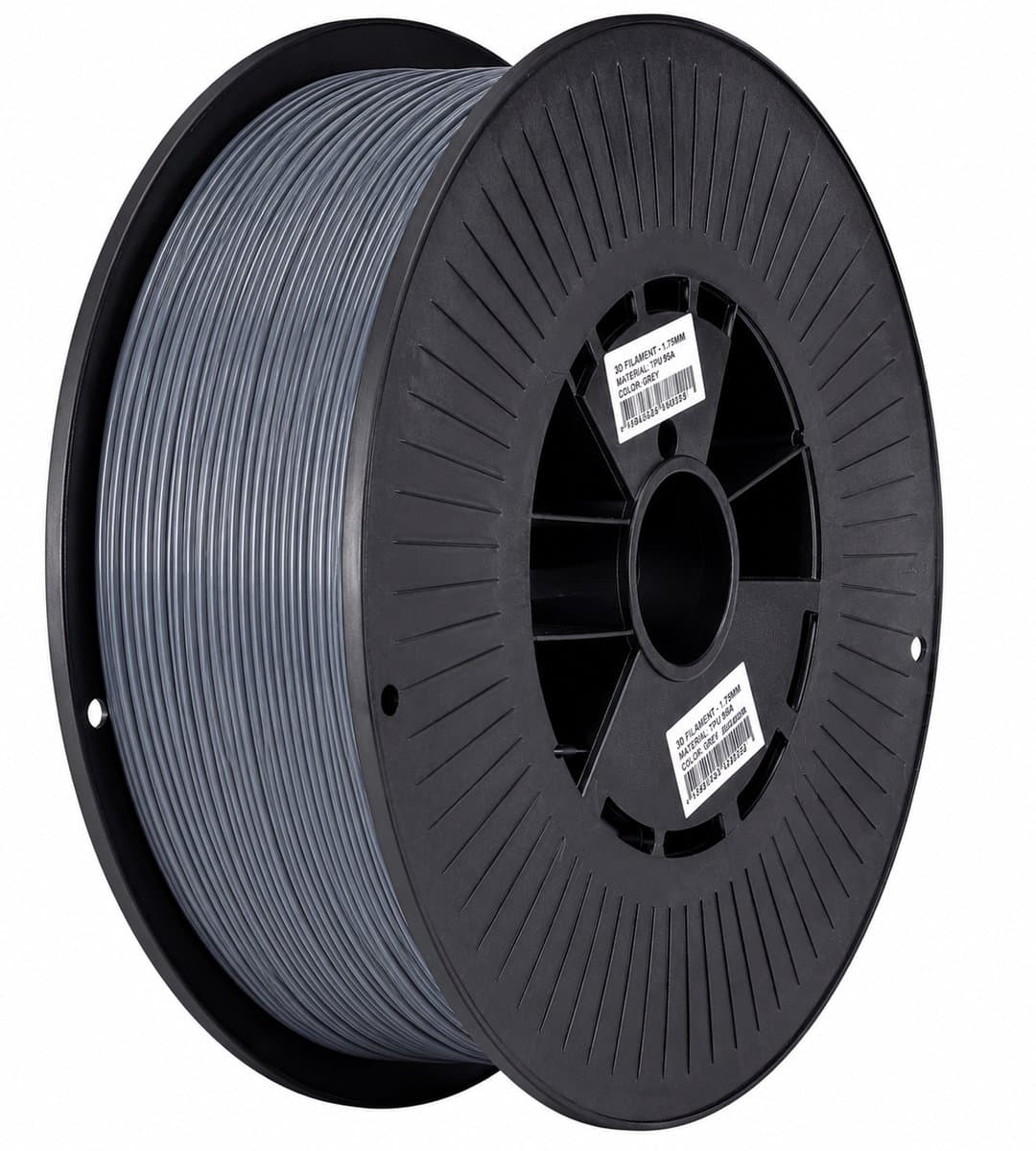 TPU Grijs Filament 93A – Flexibel en Slijtvast 3D-Printmateriaal