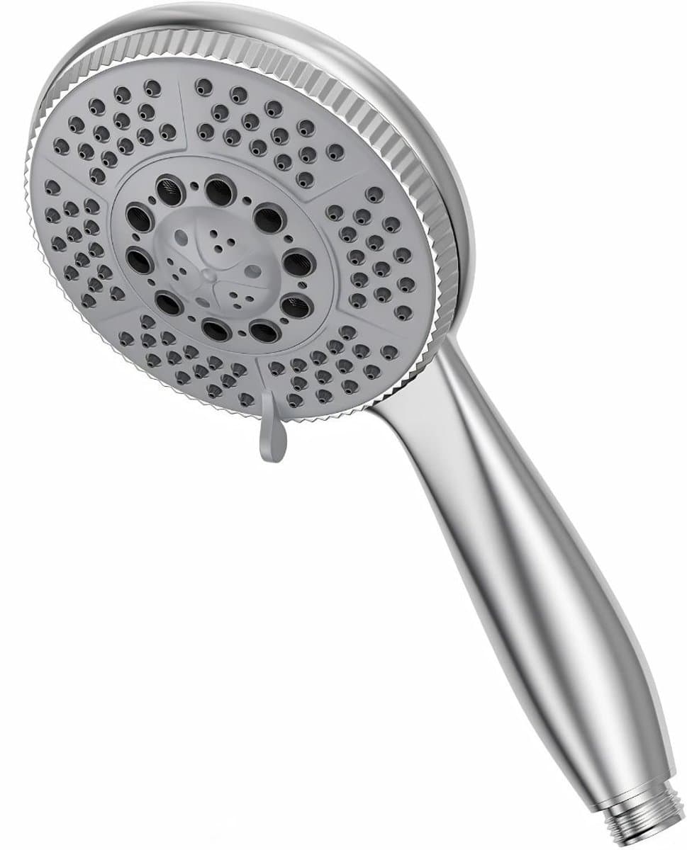 KIRA® Douchekop - Universele Montage - Luxe Waterbesparende Handdouche - Zilver - 25cm x 12cm x 6cm