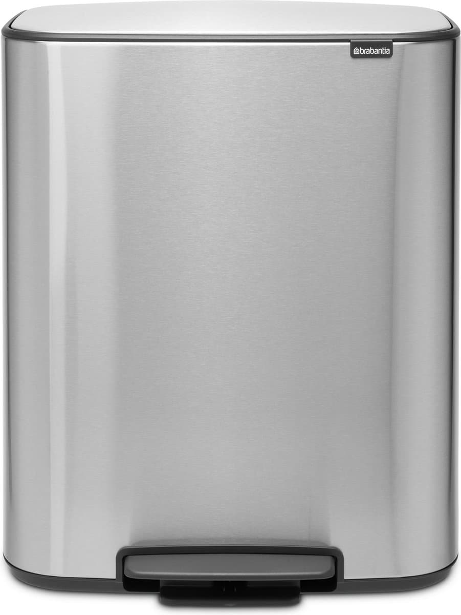 Brabantia Bo Pedal Bin 60 Liter Rvs Fingerprint Proof