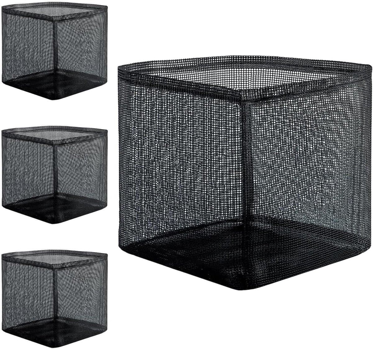 Waterplant Zakken - Kweekpotten Vijver - Planten Kweken - Ademend Mesh - 4 Stuks - Zwart