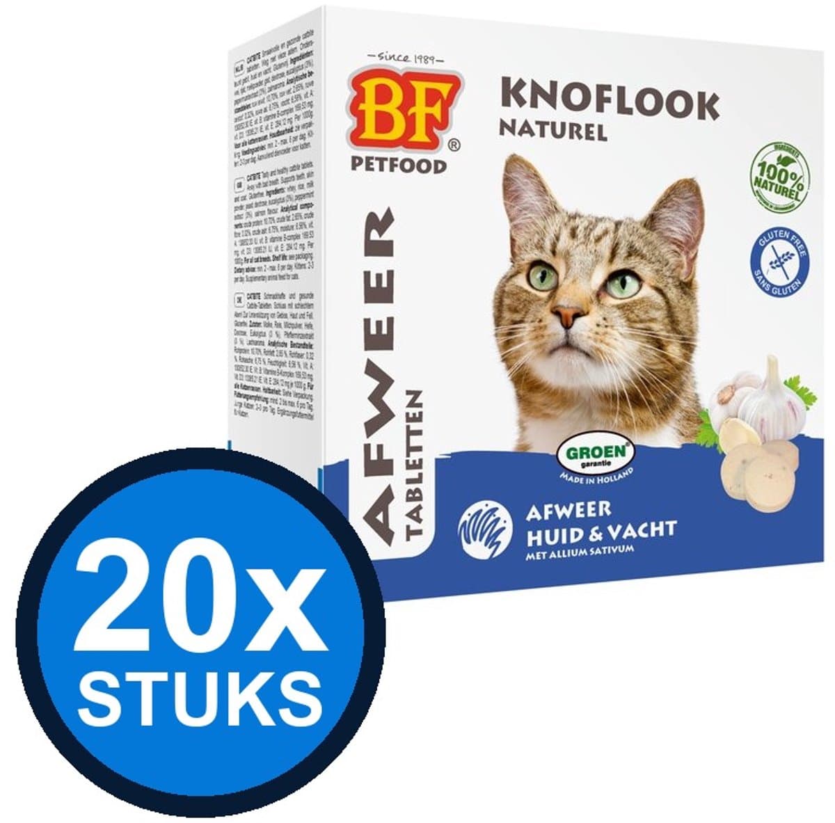 20x Biofood - Anti-vlo tabletten naturel 100st