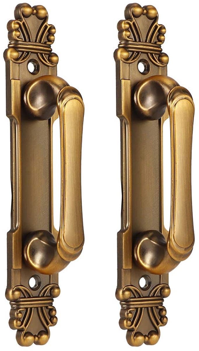 Dailygoods- Deurklink Antiek Design - Zinklegering - 2 Stuks - 165x30x35mm - Duurzaam - Eenvoudig te Installeren - Geschikt voor Meubels - Deurkruk