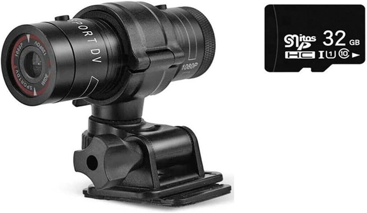 Actiecamera Mini Camera - Sport DV Camcorder - Buiten Avontuur - Waterdichte Behuizing - 1080p HD - Zwart