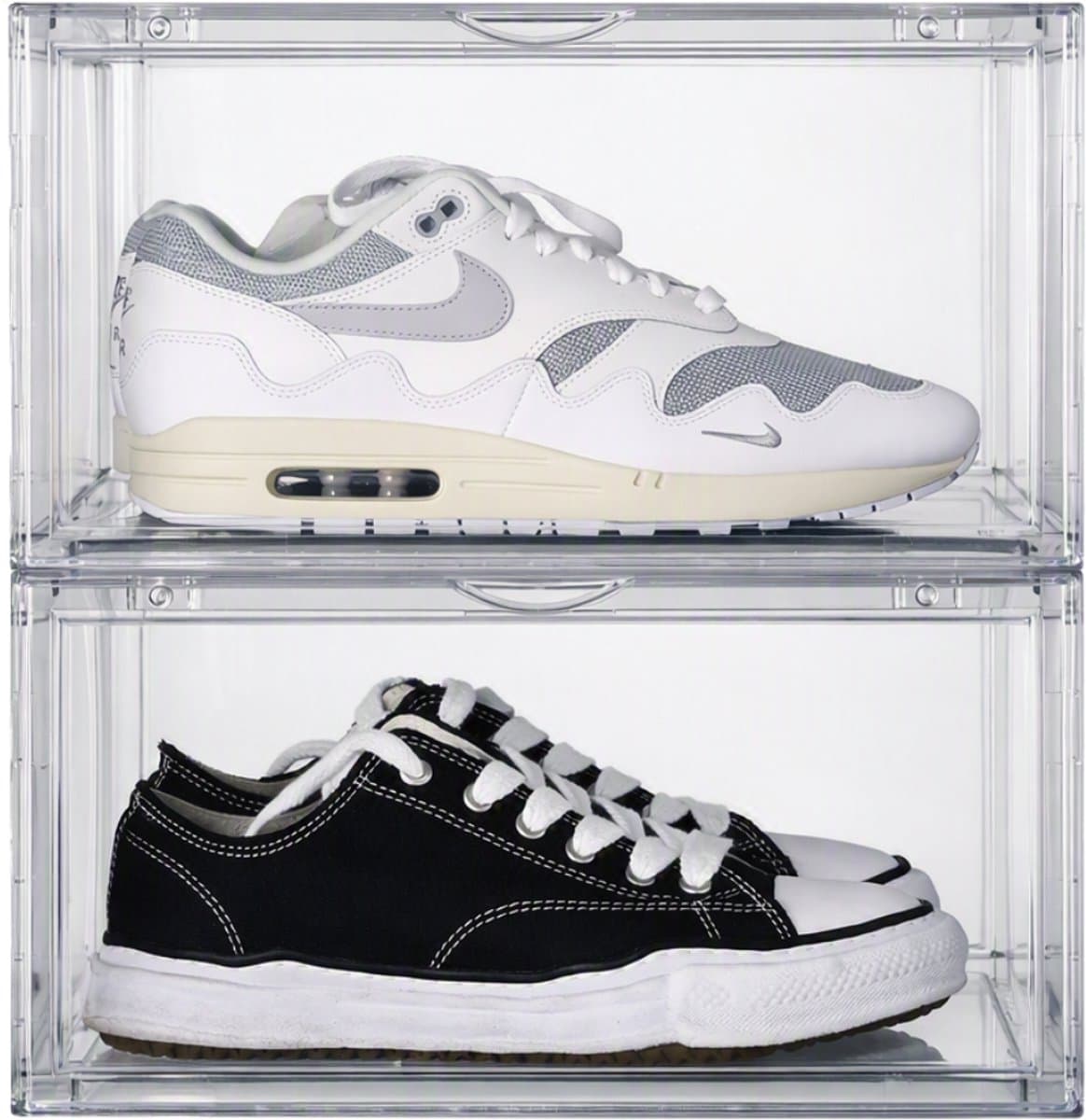 Sneakerstack® Sneakerbox Transparant – 2 stuks - Stapelbare Schoenenbox – Past tot schoenmaat 48 – Premium Opbergbox