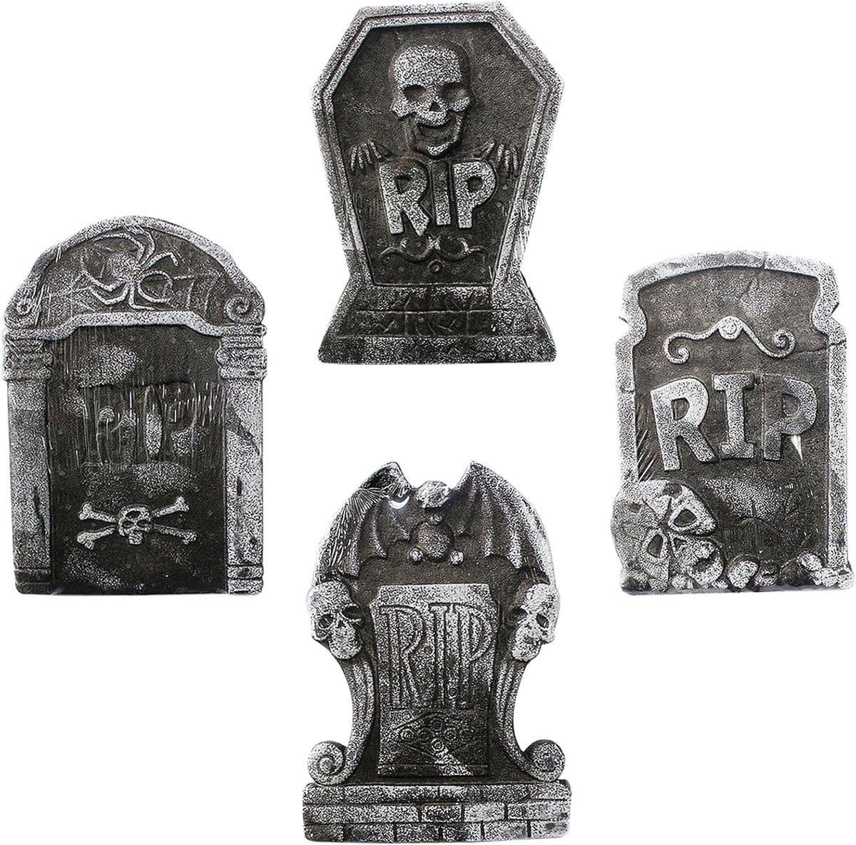 4 STKS Halloween Foam Graveyard Tombstones Miniatuur Halloween Tombstones voor Halloween Yard Decoraties