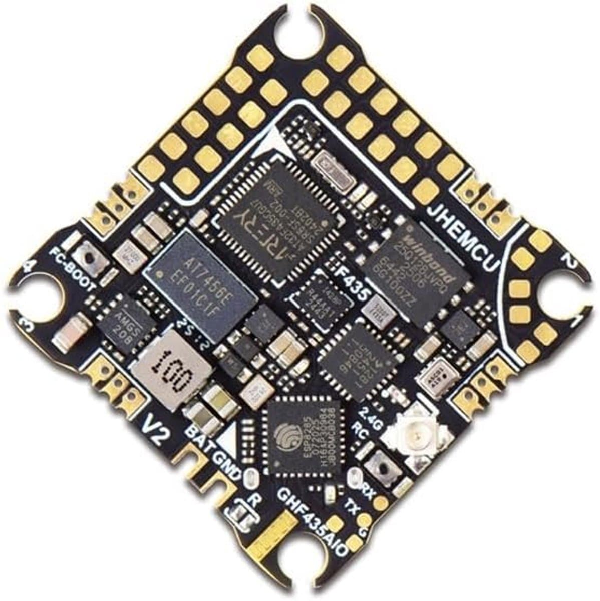 Vlucht Controller - Drone Moederbord - Drone Bouwen - Ingebouwde BEC - 25.5mm Montage - Groen